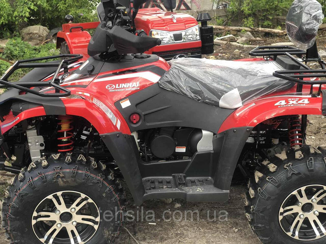 Linhai LH400ATV-D (4x4) КВАДРОЦИКЛ Линхай (Красный) карбюратор - фото 2 - id-p1333758689