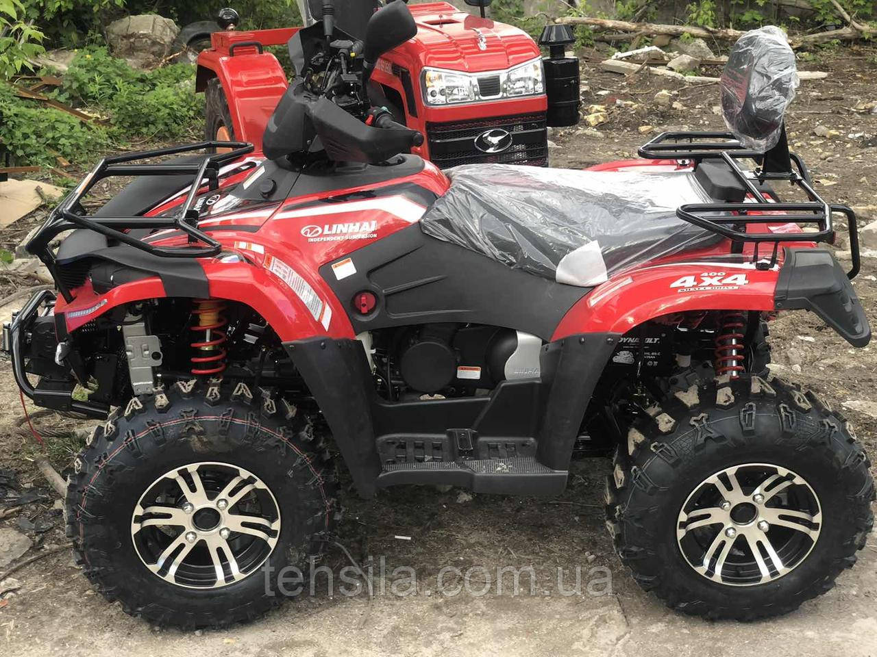 Linhai LH400ATV-D (4x4) КВАДРОЦИКЛ Линхай (Красный) карбюратор - фото 5 - id-p1333758689