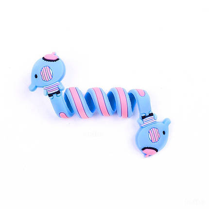 Захист від перетирання, органайзер для кабелю Lightning, Type C, Micro USB Alitek Animals Лев, фото 1