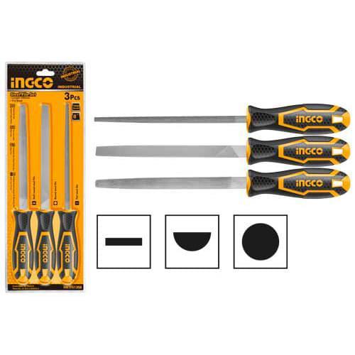 Набір напилків 200 мм 3 шт INGCO