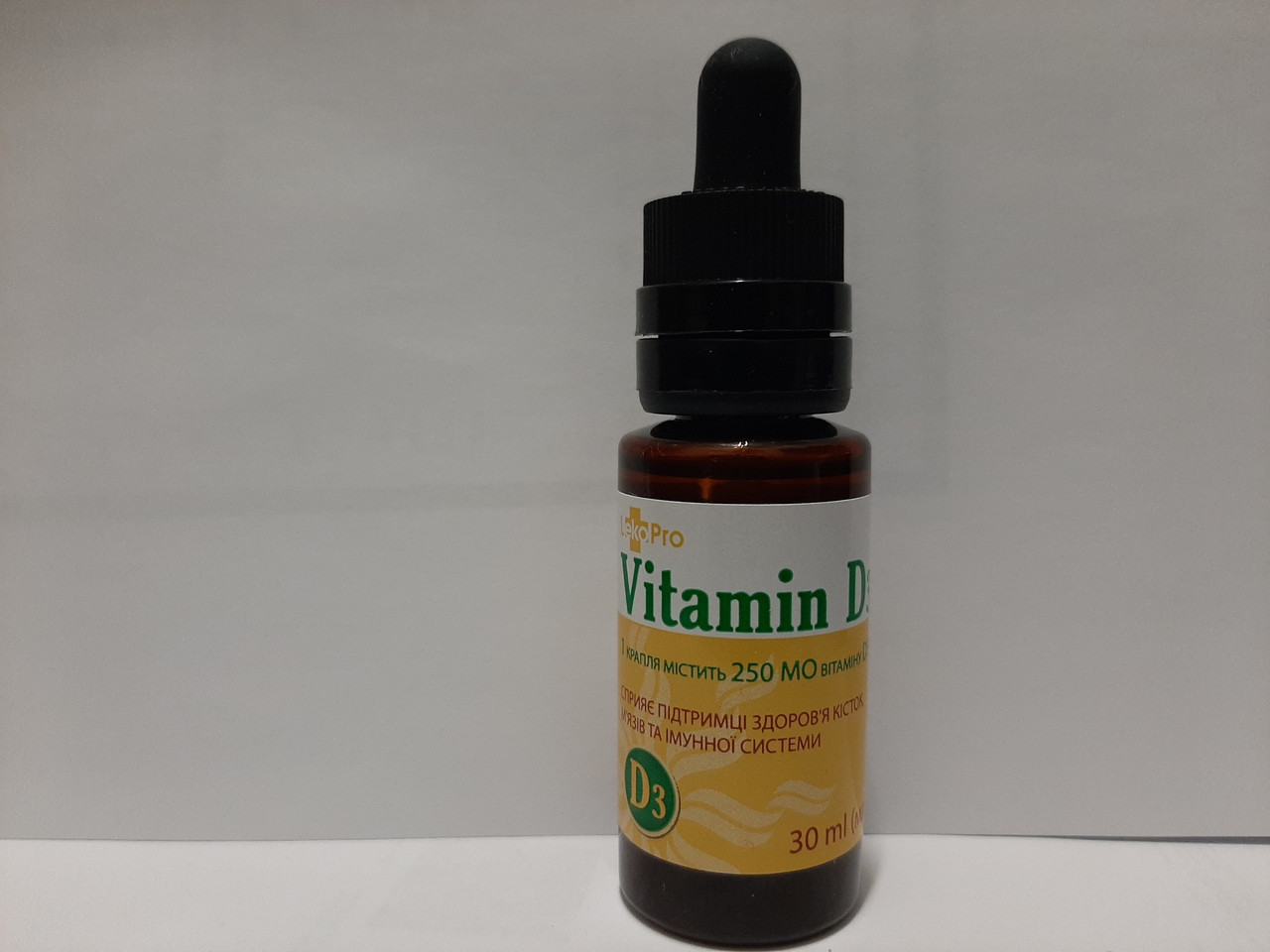 LekoPro "Вітамін Д3" краплі 30мл.Холекальциферол (Vitamin D3, Cholecalciferol)
