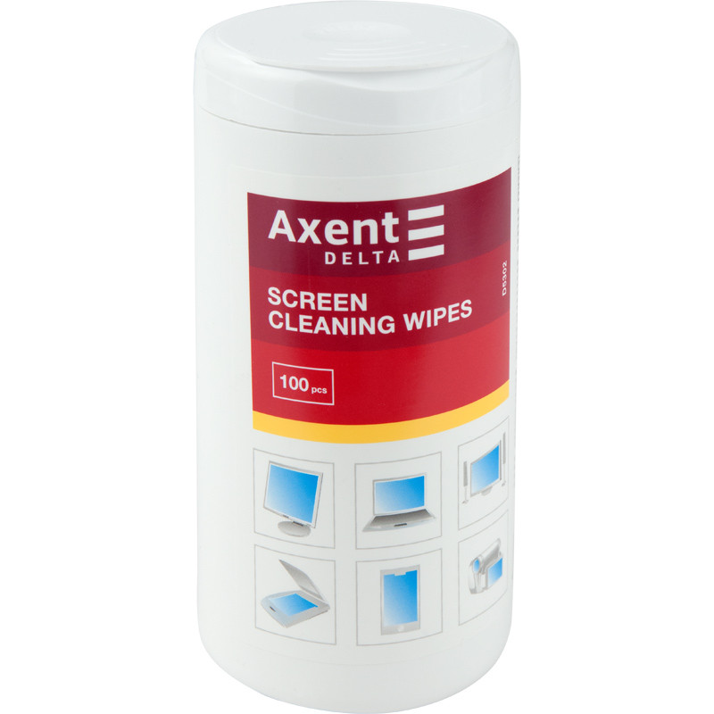 Серветки очищ. "Delta" 100шт. екрани D5302