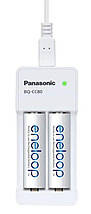 Зарядний пристрій для акумуляторів Panasonic BQ-CC55E AA/AAA Eneloop ready LED індикатор 4 канали, фото 4