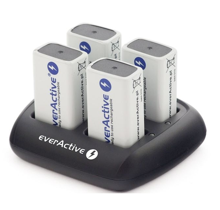 Універсальний зарядний пристрій everActive NC-900U 8 каналів Ni-Mh 220V/12V USB Test LED+LCD, фото 1
