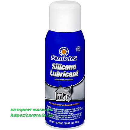 Високоякісна силіконова змазка, аерозоль, Permatex Silicone Spray Lubricant, фото 2