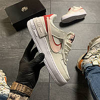 Женские кроссовки Nike Air Force Shadow Beige, женские кроссовки найк аир форс шадоу