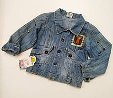 Куртка джинсовий вітровка для хлопчика A-Yugi (розмір 110,122, 128) на 7-8 років Туреччина