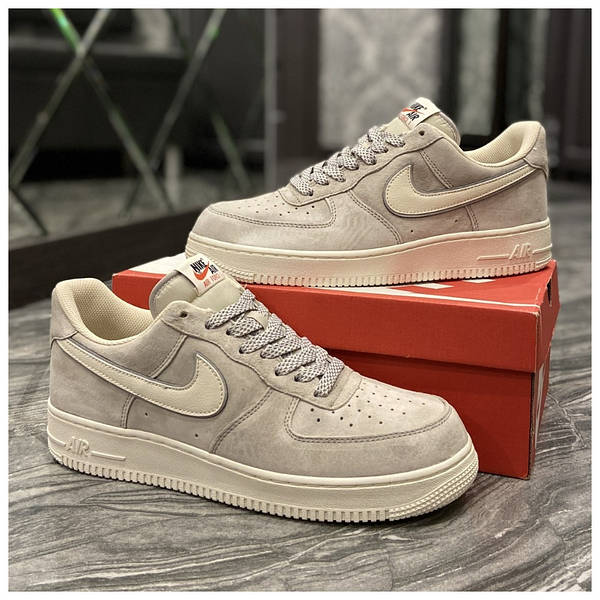 Nike Air Force Luxury Suede Light Grey Air Force 1 rykav ua