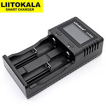 Універсальний зарядний пристрій Liitokala Lii-PD2, 2 канали, Ni-Mh/Li-ion/LiFePo4, 220V/12V, LCD, фото 3