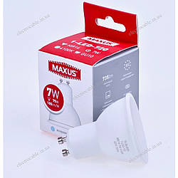 Лампа світлодіодна MAXUS 1-LED-720 MR16 7W 4100K 220V GU10