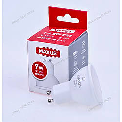 Лампа світлодіодна MAXUS 1-LED-721 MR16 7W 3000K 220V GU10