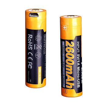 Акумулятор 18650 Fenix ARB-L18-2600U (2600 mAh)