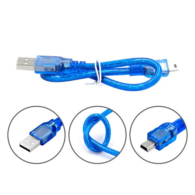 USB кабель Arduino Nano типу AM - mini USB довжина 25 см