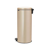 Бак для сміття Pedal Bin NewIcon Brabantia, об'єм 30 л, бежевий шампань (304484), фото 7