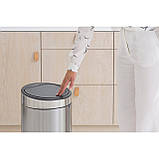 Бак для сміття Touch Bin Brabantia, об'єм 30 л, сталевий матовий (115462), фото 4