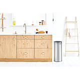 Бак для сміття Touch Bin Brabantia, об'єм 30 л, сталевий матовий (115462), фото 10