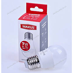 Лампа світлодіодна MAXUS 1-LED-746 G45 7W 4100K 220V E27