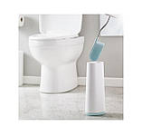 Йоршик туалетний з тримачем Joseph Joseph BATHROOM, 21х28х21 см, білий з сірим, 2 предмети (70515), фото 2