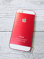 Яскравий Протиударний Чохол для iPhone 5 5S SE Металевий Червоний