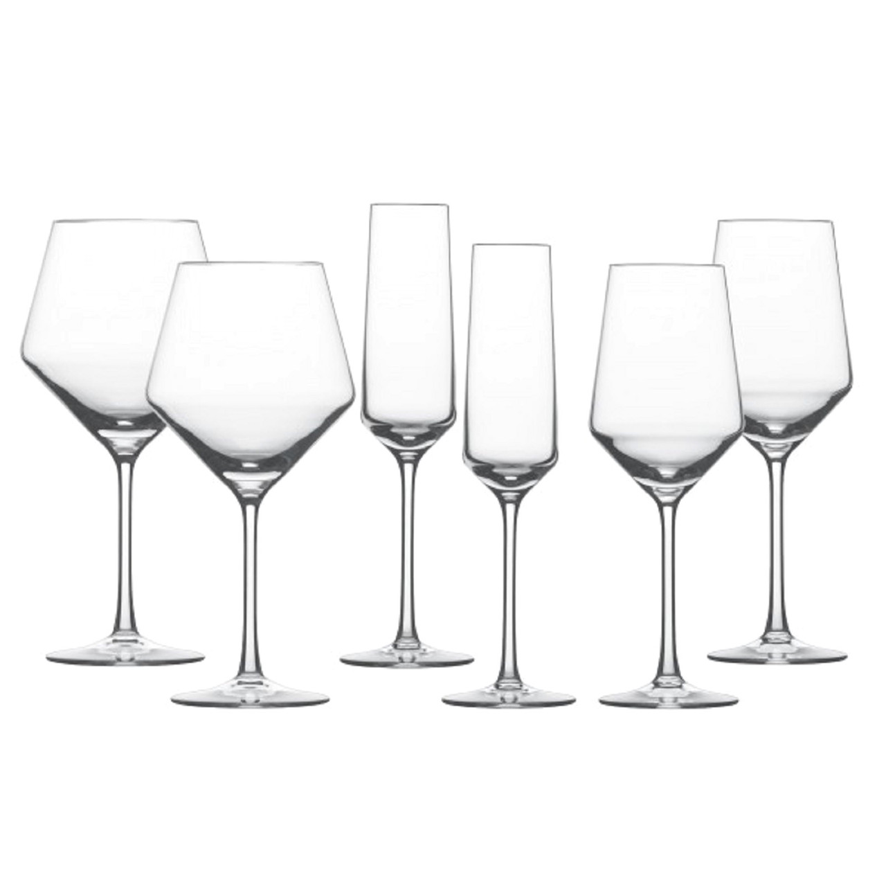 Набір келихів для вина Schott Zwiesel PURE SAUVIGNON / SPARK.WINE / BURGUNDY, 6 предметів (2+2+2) (121312)