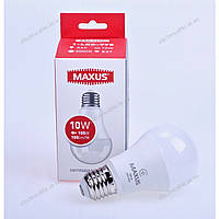 Лампа светодиодная MAXUS 1-LED-775 A60 10W 3000K 220V E27