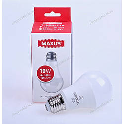 Лампа світлодіодна MAXUS 1-LED-775 A60 10W 3000K 220V E27