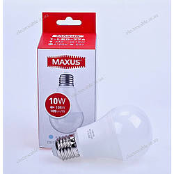 Лампа світлодіодна MAXUS 1-LED-776 A60 10W 4100K 220V E27