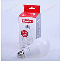 Лампа светодиодная MAXUS 1-LED-782 A70 15W 4100K 220V E27