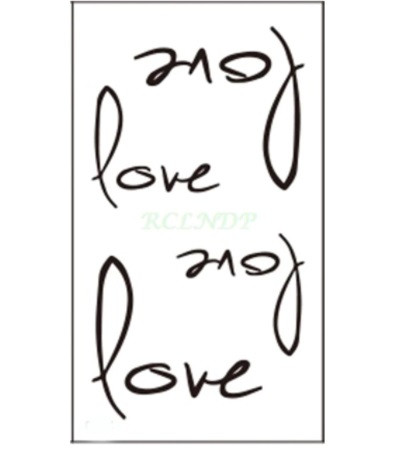 Одноразове тату "Love" - розмір стікера 10*6см, одноразове, фото 1