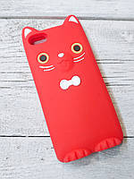 Захисний силіконовий Чохол Кошеня для iPhone 5 5S SE Koko Cat Червоний