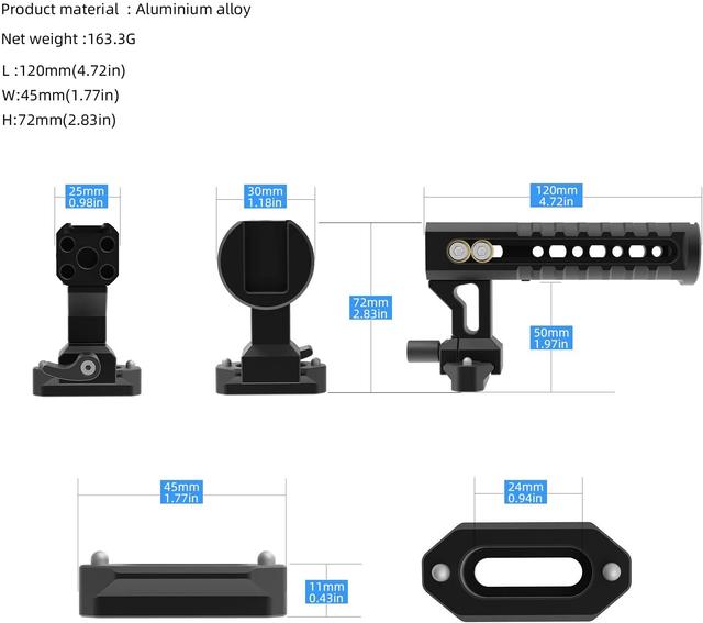 замеры рукоятки Selens, аналог smallrig, под клетку для клетки