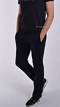 48,50,52,54,56. Утеплені чоловічі спортивні штани ST-BRAND / Трикотаж тринитка - темно-сині, фото 3