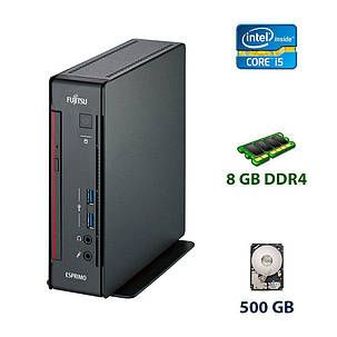 Неттоп Fujitsu Esprimo q558 USFF/Intel Core i5-8400T (6 ядер по 1.7 — 3.3 GHz) / 8 GB DDR4 / 500 GB HDD, фото 1