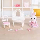 Набір меблів "Трюмо" з фігуркою зайчика (аналог Sylvanian families) арт. 6621-1, фото 4