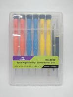 Набір для ремонту мобільних телефонів No8108 (6 викруток, пінцет, лопатка для розбирання корпусів)