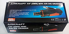 Зачисна машина пневматична (25000об/хв, цанга 6 мм) AIRKRAFT AT-7032B (пневмоинстумент, від компресора), фото 5
