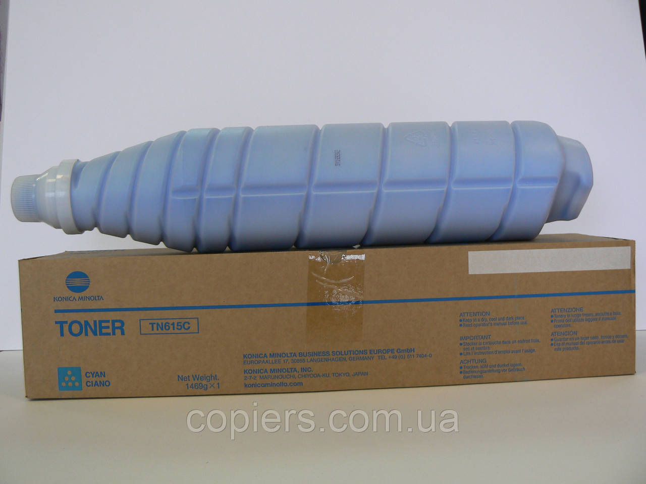 Toнер картридж TN615C Konica Minolta Bizhub PRESS C8000, оригінал, tn-615c, tn615 c, фото 1