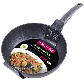 Сотейник Kamille 24см з антипригарним покриттям PTFE з алюмінію для індукції і газу KM-4134