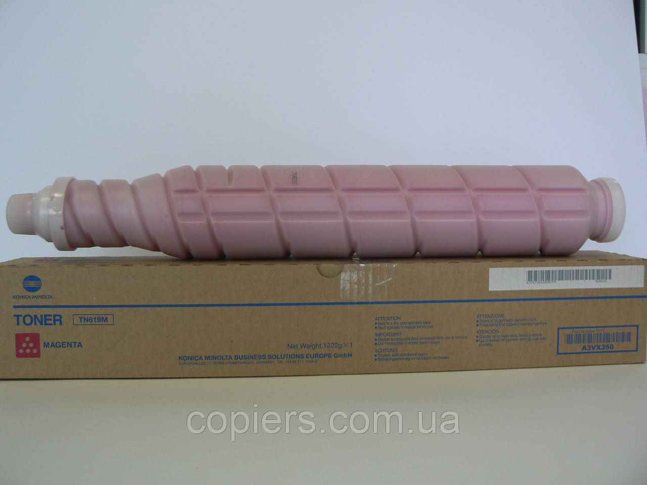 Тонер картридж TN-619M A3VX350 Bizhub c1060 c1070 оригінал, tn619m tn 619 m, фото 1