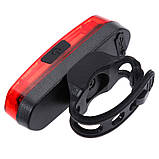 Задній велоліхтар RED+BLUE Поліція (120LM, 800mAh Акумулятор, USB, IPX6, COB LED, 6 режимів, 15 годин роботи), фото 8