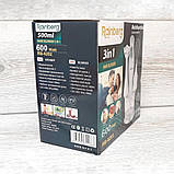 Блендер подрібнювач ручний занурювальний з чашею блендер-міксер Rainberg RB-6202 3в1 600 Вт, фото 2