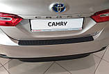 Захисна накладка на задній бампер для Toyota Camry 2017+, фото 3