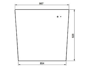 Скло заднє верхнє TEREX 6099765M91