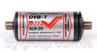 Антенний підсилювач DVB-T2 5-12В F-F