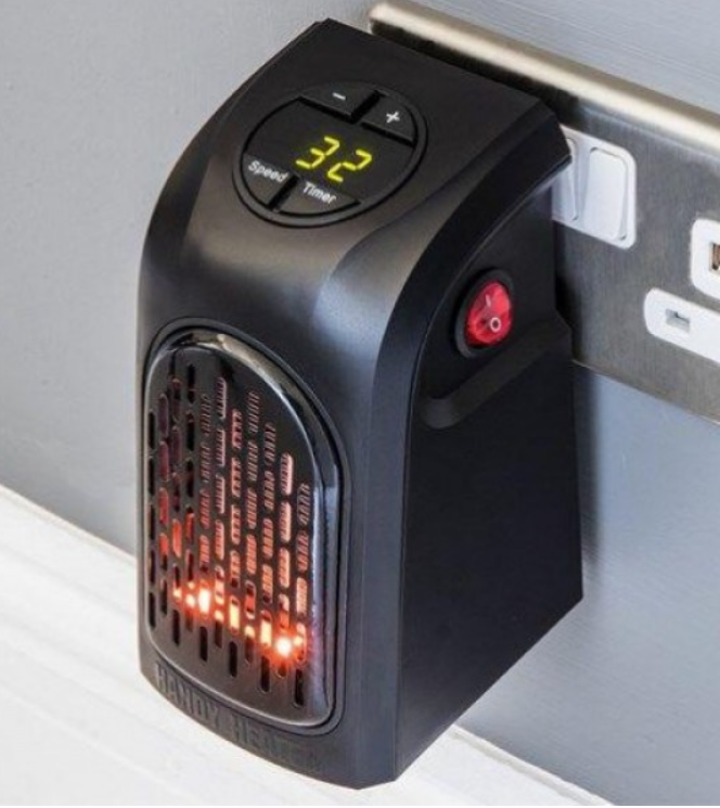 Портативний мінімонагрівач Handy Heater 400W Без паковання Чорний (KG-6455)