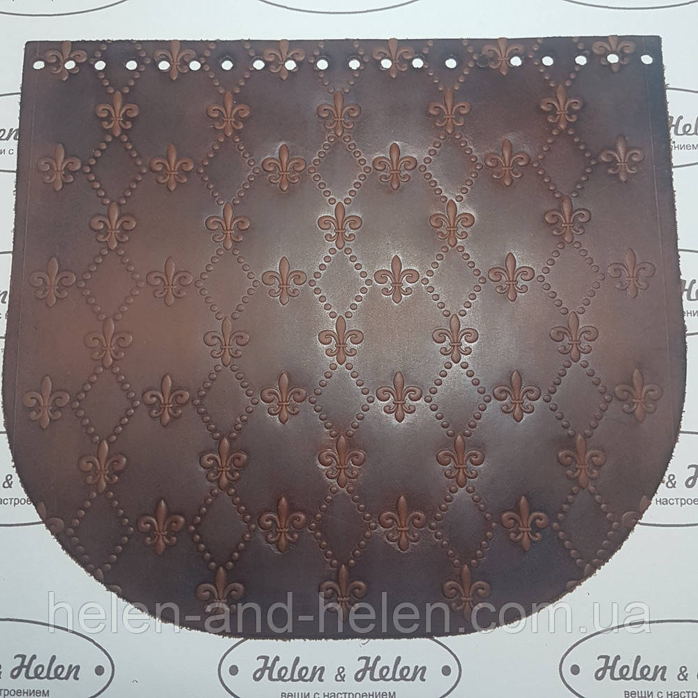 Клапан для сумки з тисненням "Лілії", фото 1