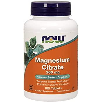 Мінерали - Цитрат магнію - NOW Foods Magnesium Citrate 200 mg 100 tabs