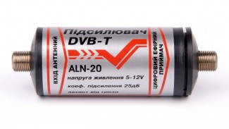 Антенний підсилювач DVB-T2 5-12В F-F