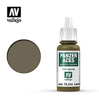 Водорозчинна фарба Холст, 17 мл. VALLEJO PANZER ACES 70314