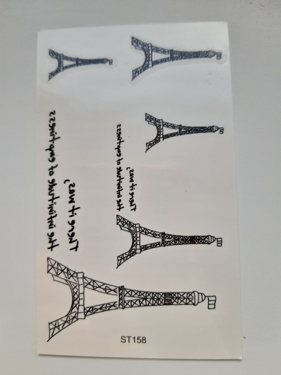 Тимчасове тату з написами - 10*6см, фото 1